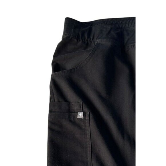 Figs Women's Sz XXL Kade Black Cargo Scrub Pants Technical Collection T21004 - Picture 5 of 13